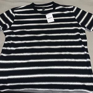 Forever 21 Striped Crew Neck Tee XL